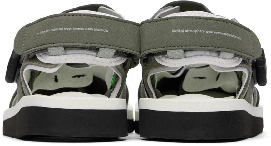 Suicoke Khaki & Off-White HAKU-ab Sandals 2