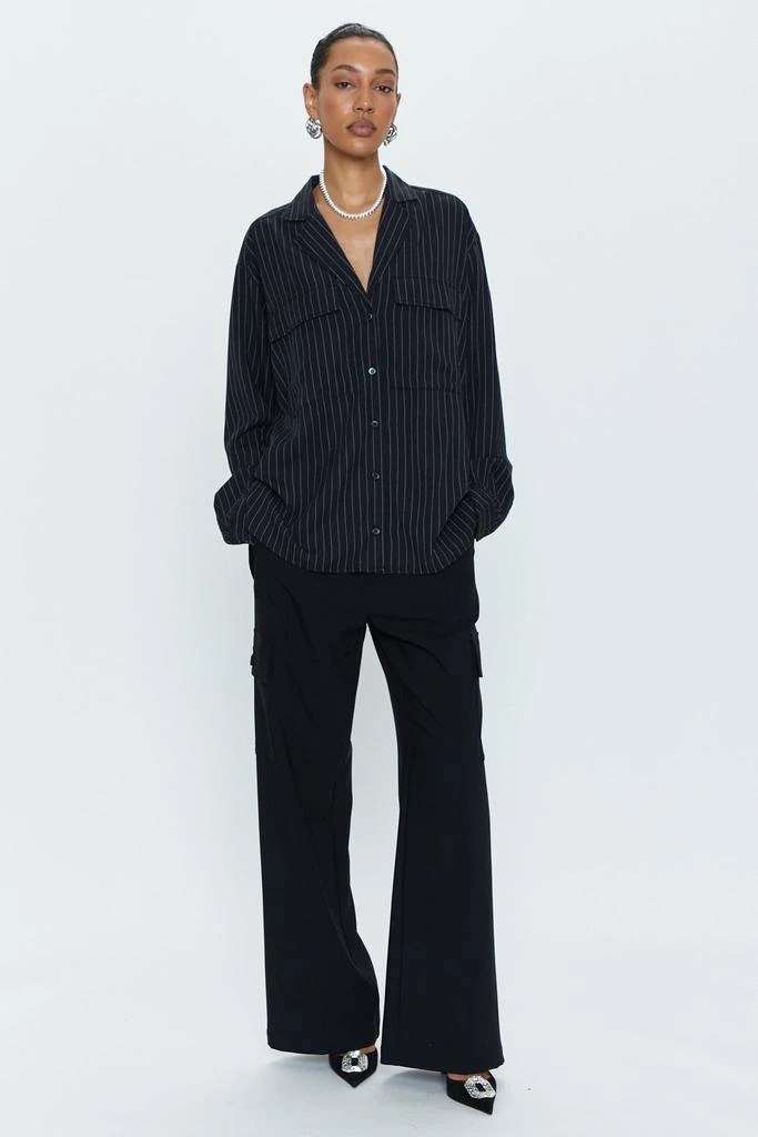 Pistola Denim Brynn High Rise Relaxed Cargo - Black 5