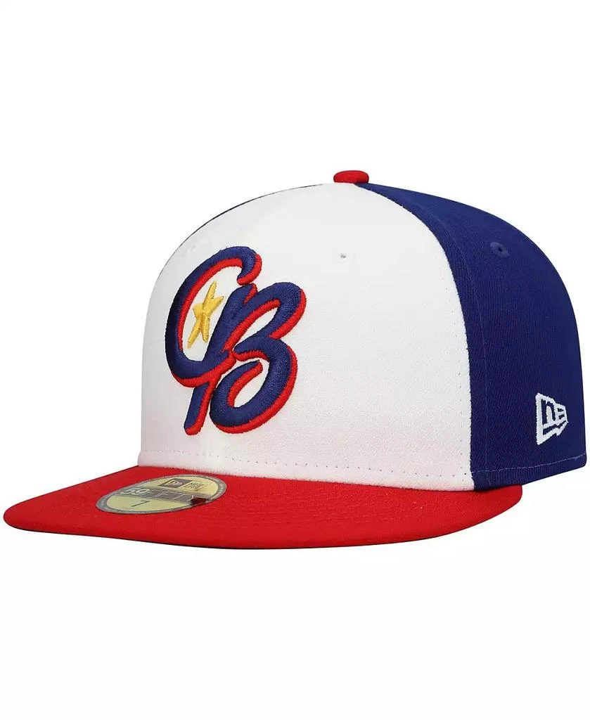 New Era Men's White Kannapolis Cannon Ballers Authentic Collection Team Alternate 59FIFTY Fitted Hat 1