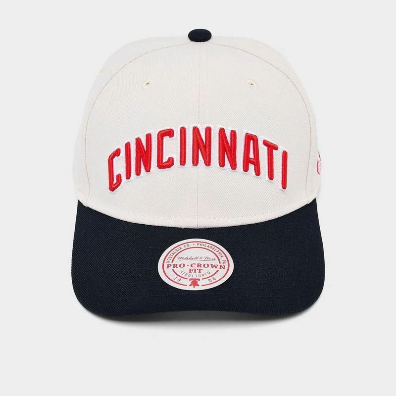 New Era Mitchell & Ness Cincinnati Reds MLB Pro Crown Snapback Hat 6