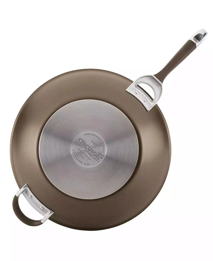 Circulon Symmetry Hard-Anodized Nonstick Induction Stir Fry Pan with Helper Handle, 14-Inch, Chocolate 2
