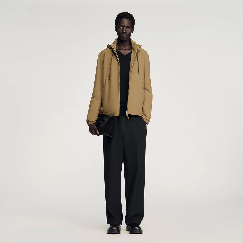 Sandro Zip-up hooded jacket 1