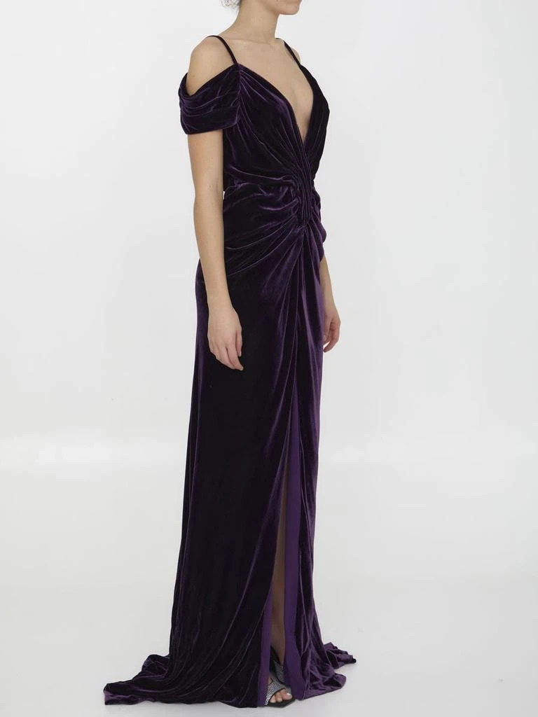 Costarellos Violet Velvet Dress 2