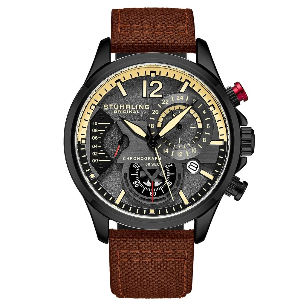 Stuhrling Original 909 Quartz 45mm Aviator 3