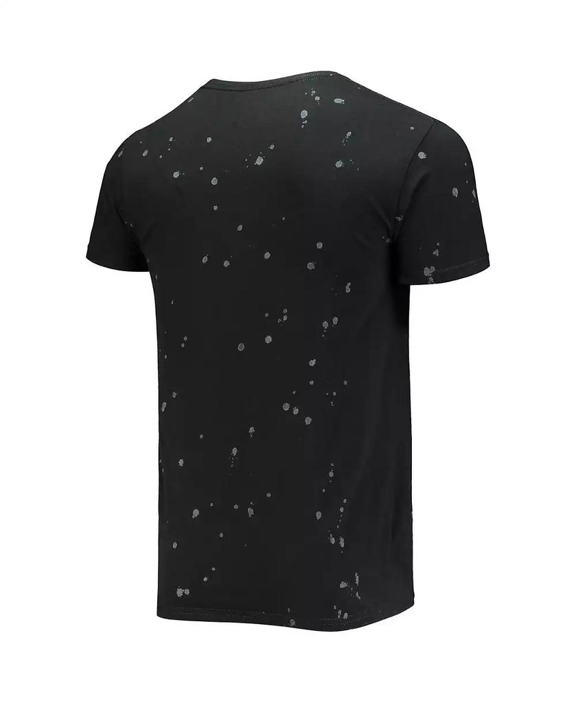 The Original Retro Brand Men's Black Bethune-Cookman Wildcats Bleach Splatter T-shirt