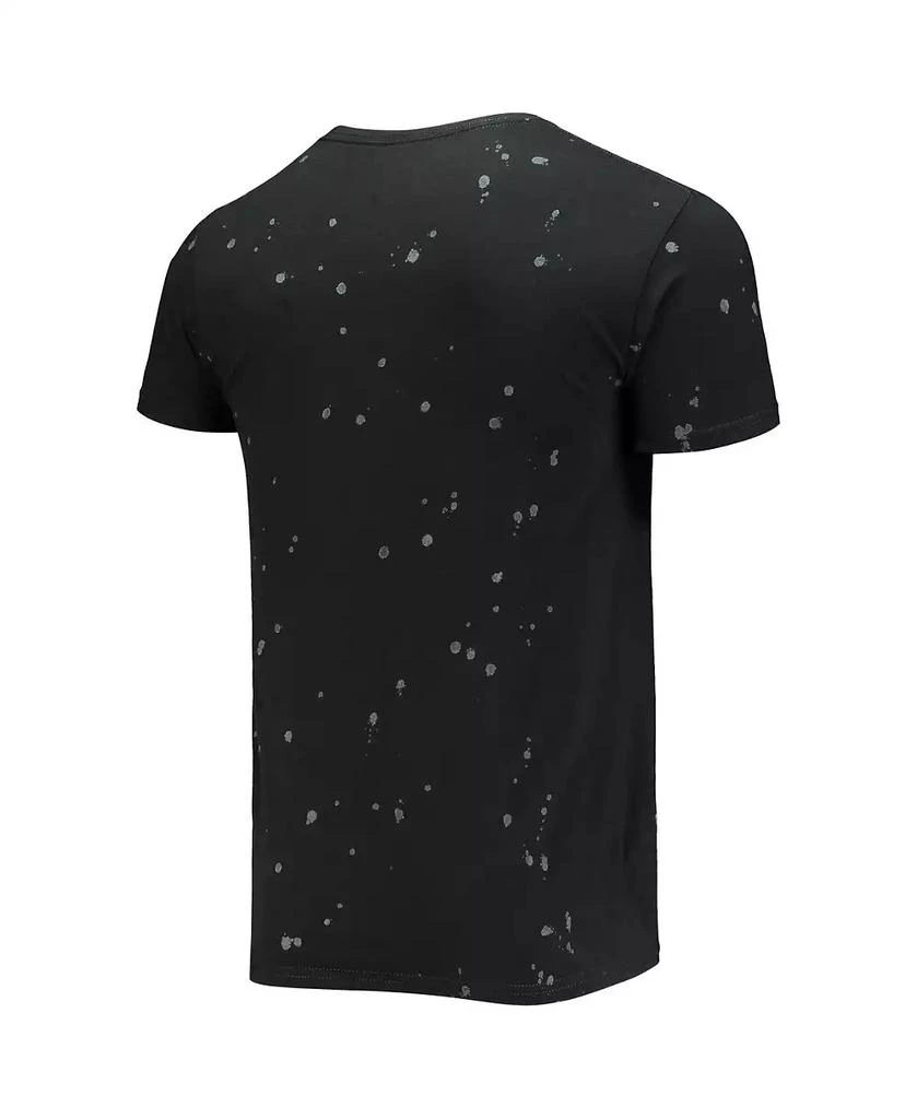 The Original Retro Brand Men's Black Bethune-Cookman Wildcats Bleach Splatter T-shirt 2