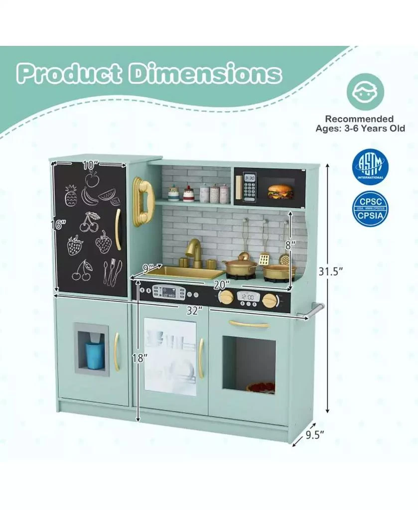 HONGGE Toddler Pretend Play Kitchen for Ages 3–6 3