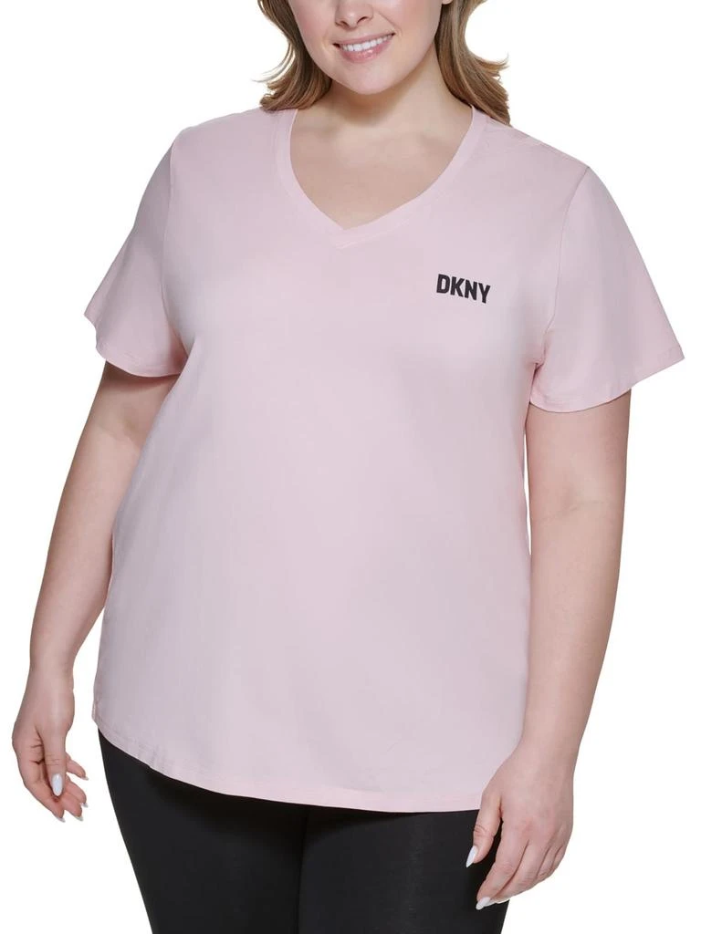 DKNY Sport Plus Womens Logo Activewear Pullover Top 3