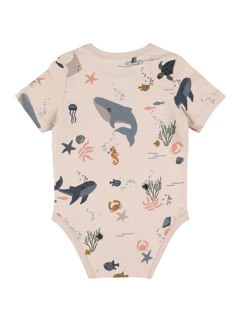 Liewood Sea Print Cotton Blend Jersey Bodysuit 2