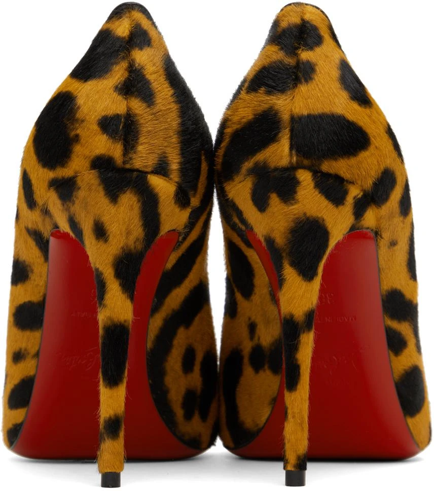 Christian Louboutin Orange & Black Kate 100 Heels 2