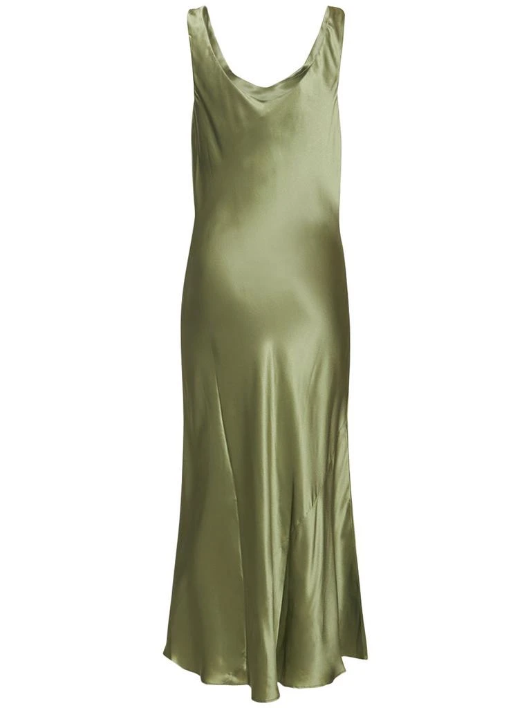 REFORMATION Bryn Silk Charmeuse Midi Dress 4