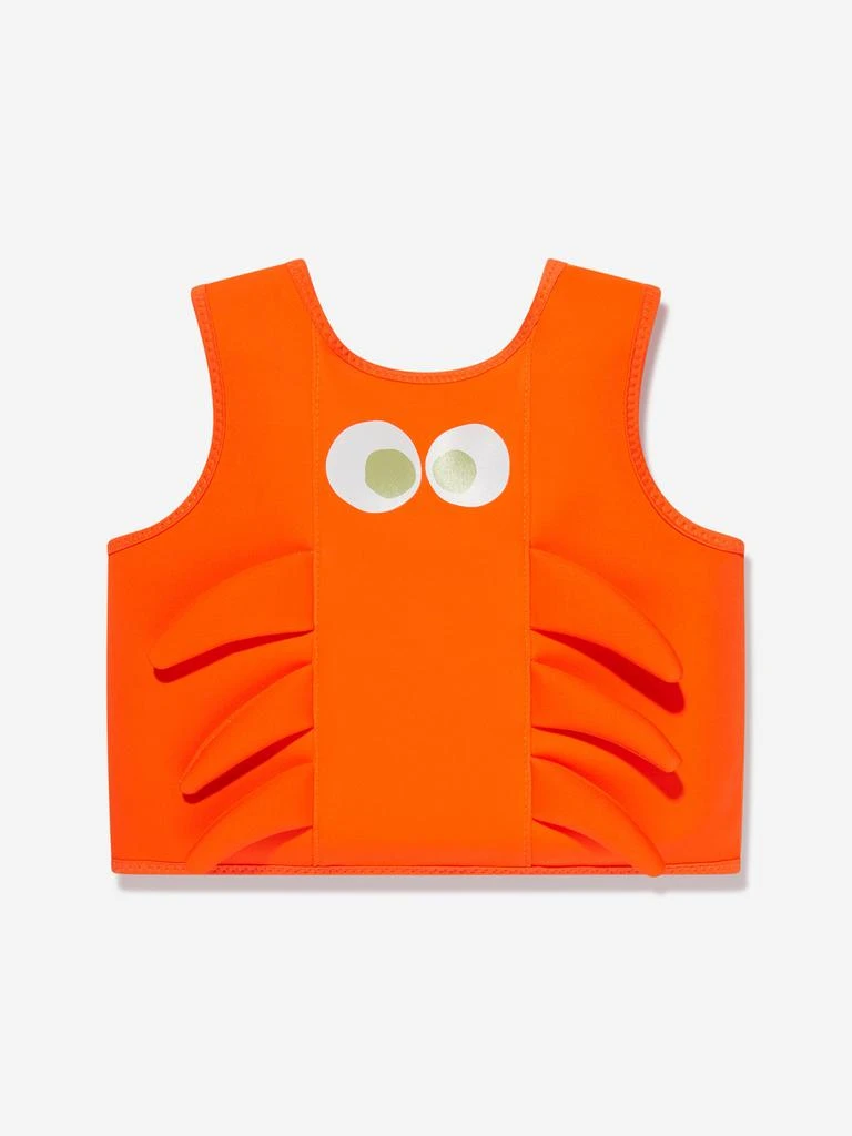 Sunnylife Kids Sonny The Sea Creature Swim Vest in Orange 2