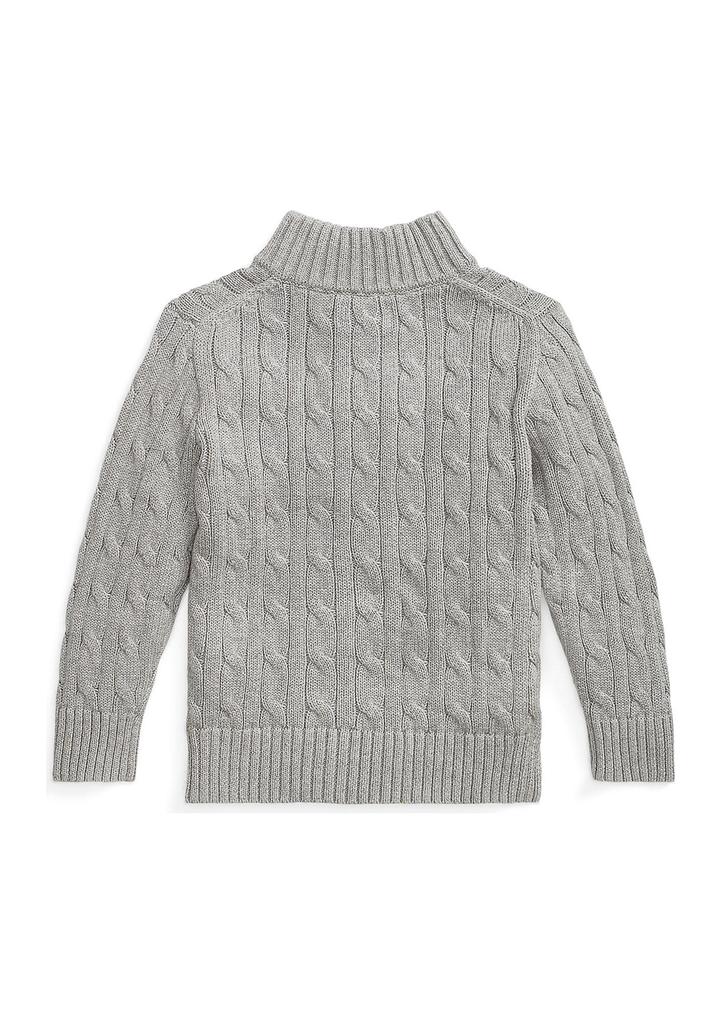 Ralph Lauren Boys 8-20 Cable Knit Cotton 1/4 Zip Sweater