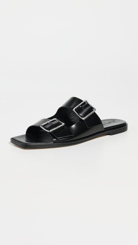 AEYDE Tonya Calf Leather Black Sandals