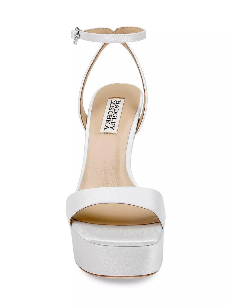 Badgley Mischka Caia 125MM Satin Platform Sandals 5