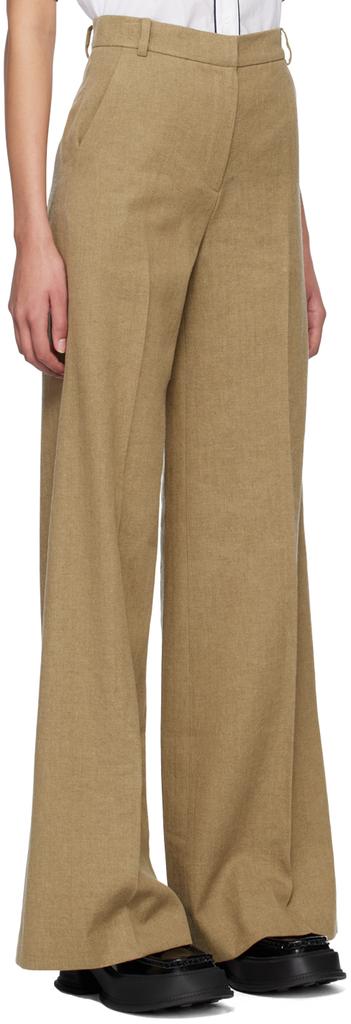 pushBUTTON Brown Wide-Legs Trousers