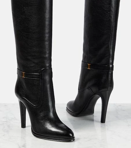 Yves Saint Laurent Diane 105 leather knee-high boots 6
