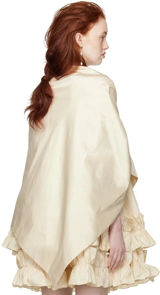 Cawley SSENSE Exclusive Off-White Bow Shawl 3