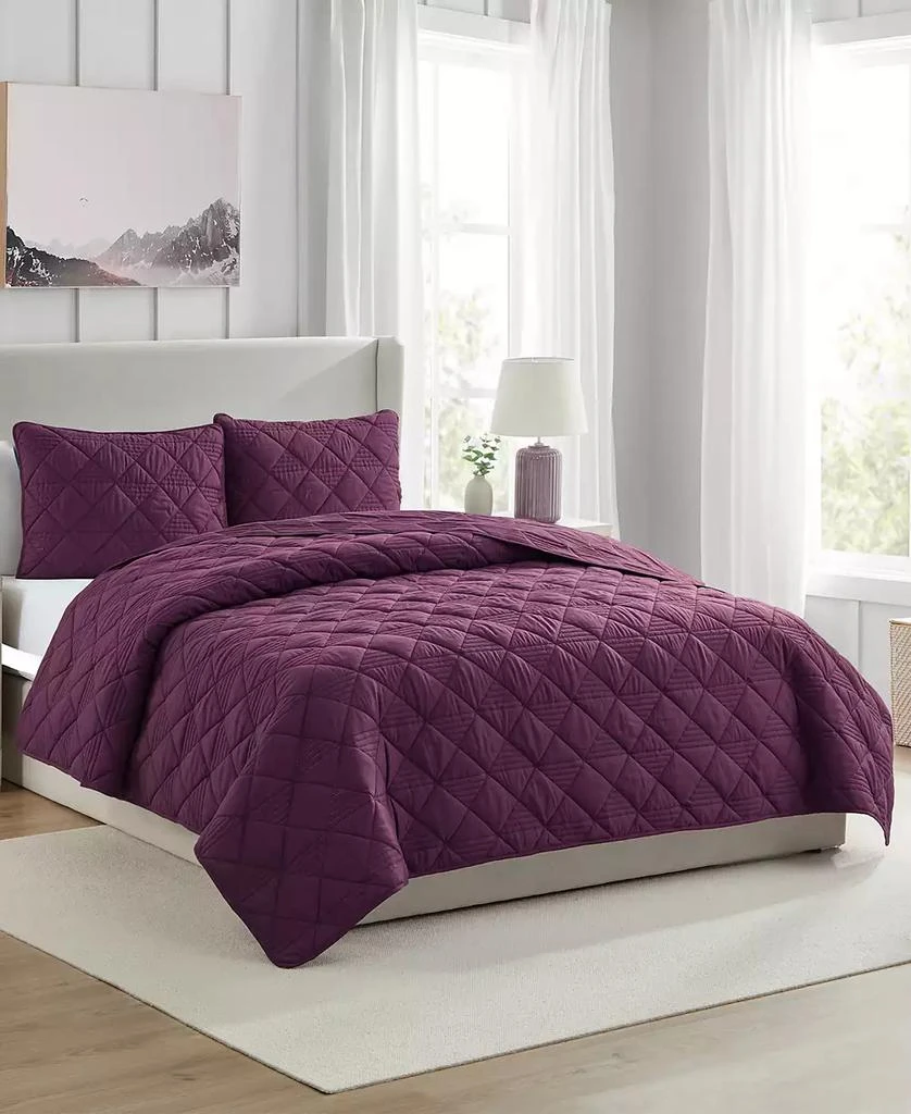 VCNY Home Lucy Pinsonic Diamond 3-Pc. Quilt Set 2