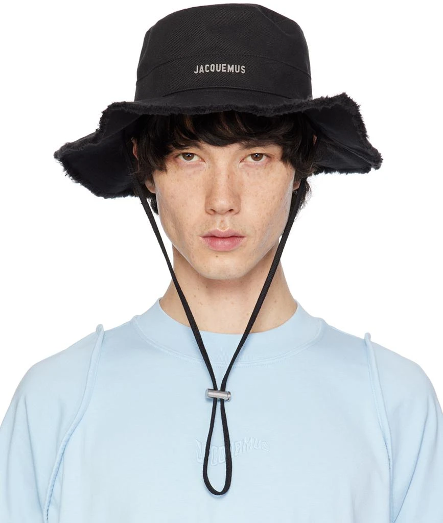 JACQUEMUS Black Les Classiques 'Le bob Artichaut' Bucket Hat 1