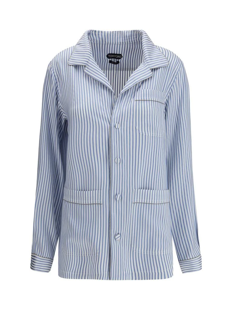 Tom Ford Tom Ford Striped Button-Up Shirt from Cettire