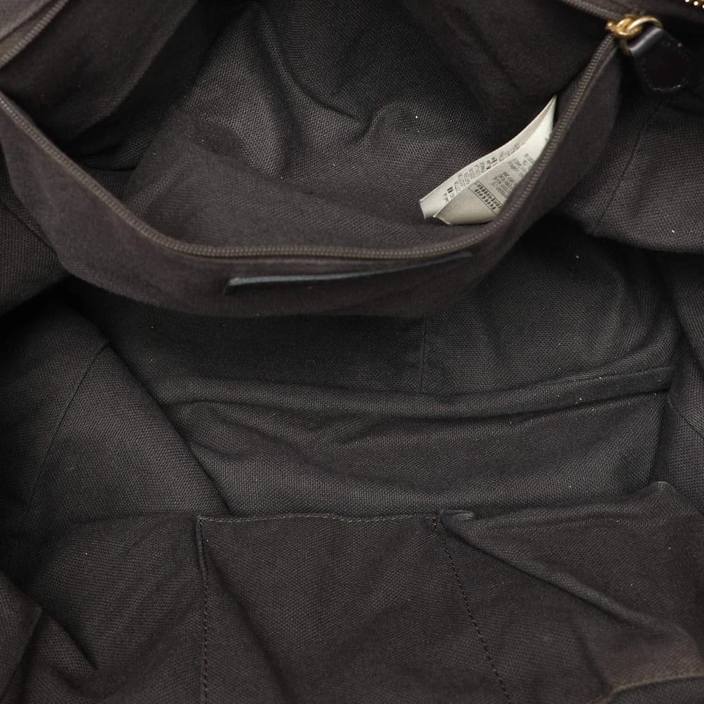Burberry Burberry Brown/Black Leather Tassel Detail Satchel 14
