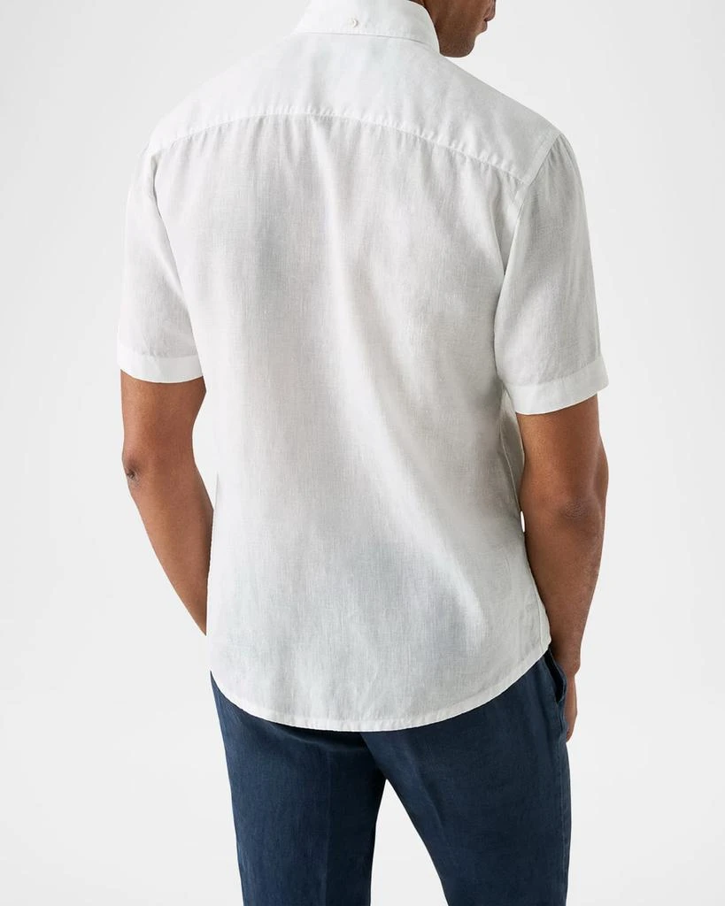 Eton Men's Signature Linen Contemporary Fit Short-Sleeve Shirt 3