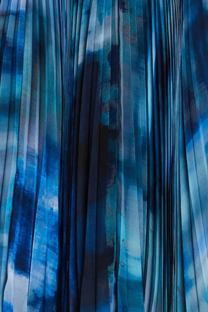 Altuzarra Pleated tie-dyed chiffon maxi skirt 4