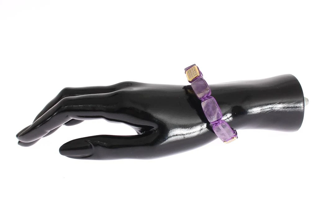 Nialaya CZ Amethyst 18K  925 Women's Bracelet 3
