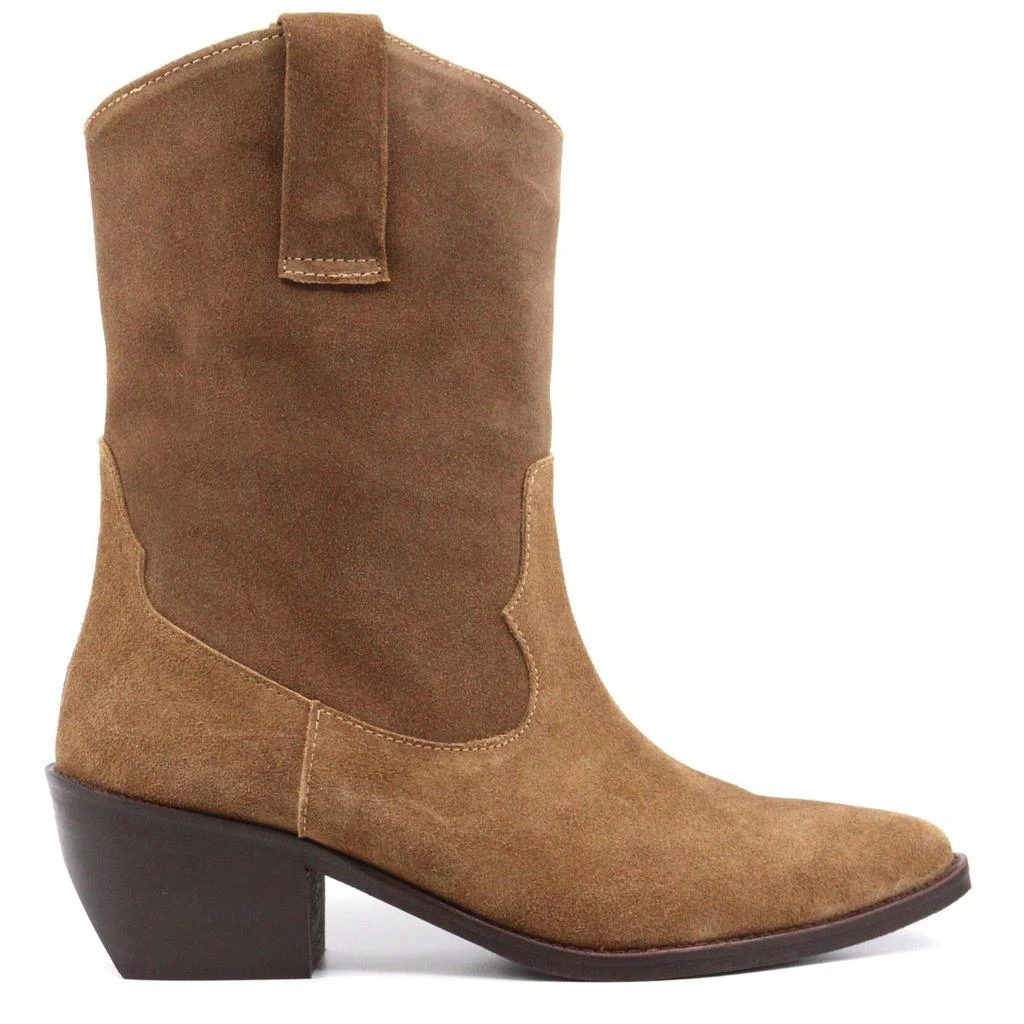 Ateliers Women's Dolly Boots In Tan Suede 3