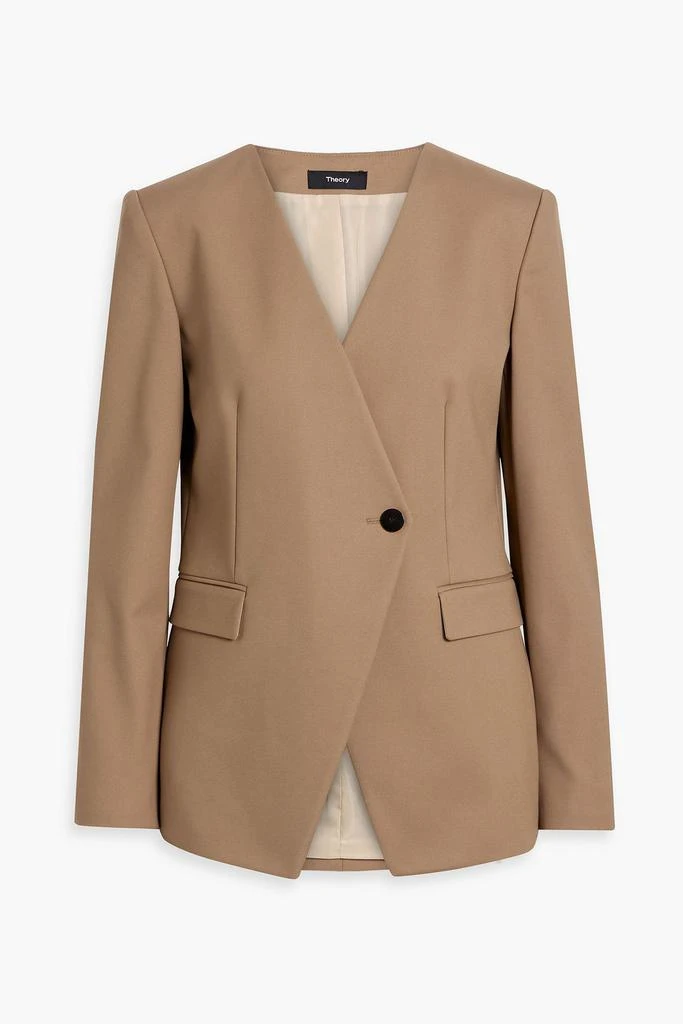 Theory Double-breasted crepe blazer 1