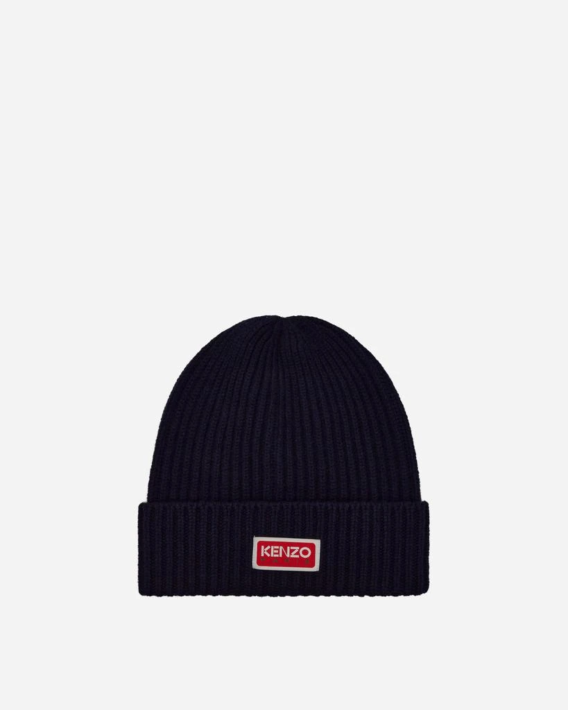 KENZO Paris Logo Beanie Midnight Blue 1