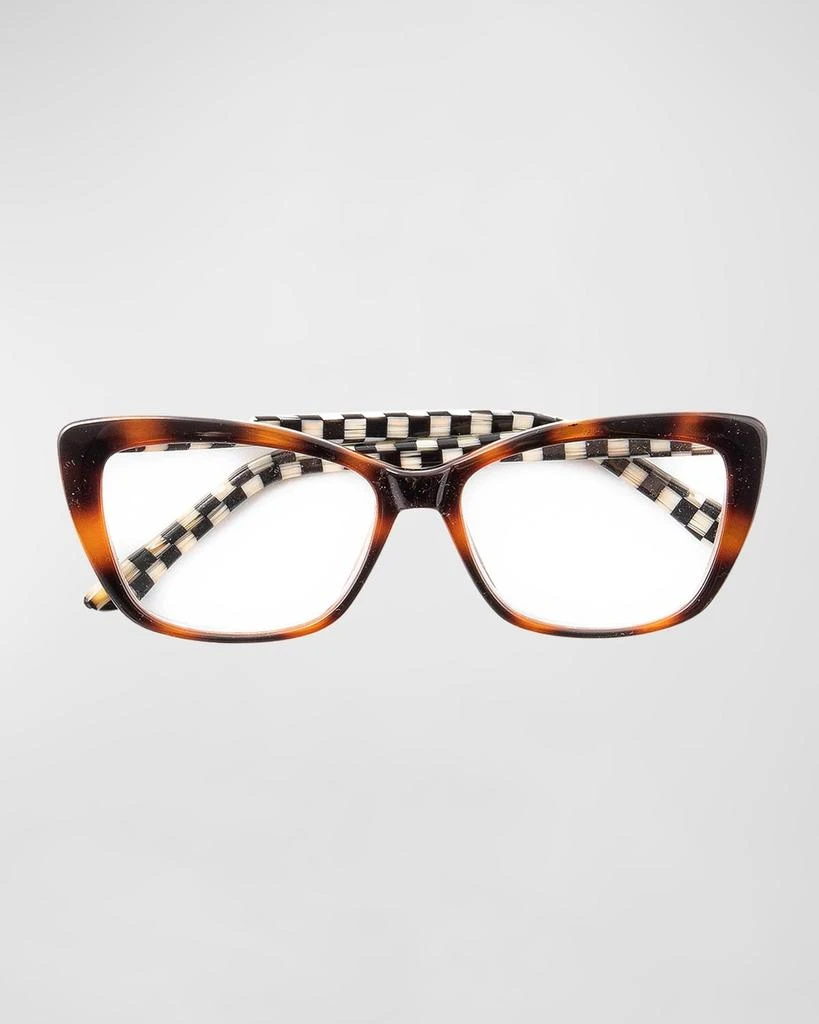 MacKenzie-Childs Zoe Plastic Cat-Eye Reading Glasses 1