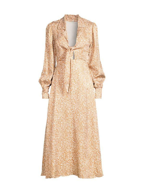 Tahari Printed Linen Blend Midi Dress 3