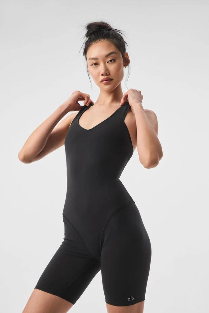 Alo Airbrush Real Onesie - Black 1