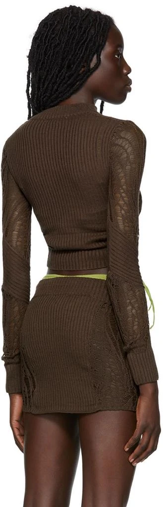 Danielle Guizio SSENSE Exclusive Brown Turtleneck 3