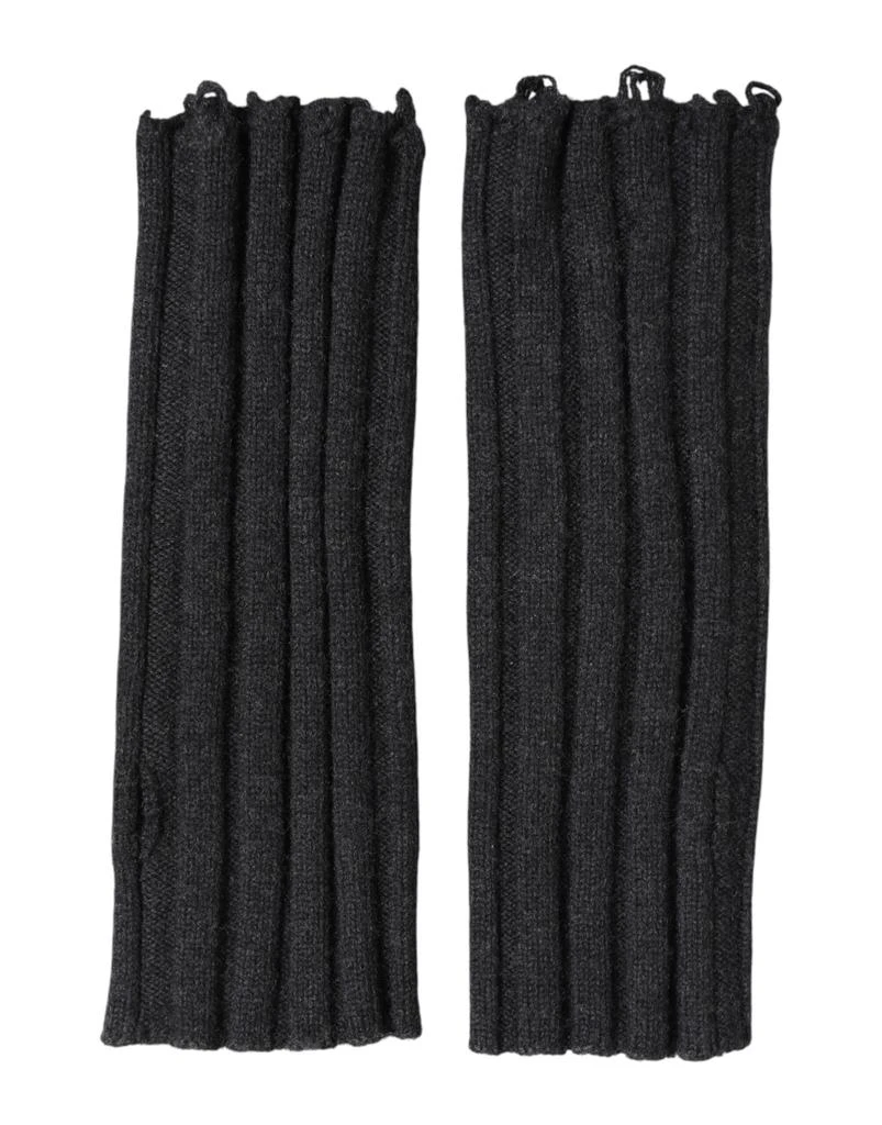 Dolce 
Gabbana Virgin Wool Knitted Fingerless Men
s Gloves 2