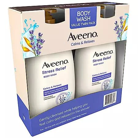 Aveeno Aveeno Stress Relief Body Wash, 33 fl. oz., 2 pk. 5