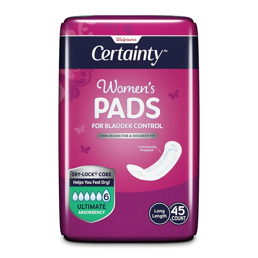 Walgreens Incontinence Pads, 6 Drop Ultimate Absorbency Long Length 1