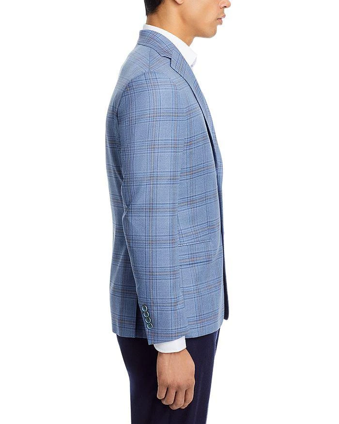 Robert Graham Modern Fit Light Blue & Tan Plaid Sport Coat 4