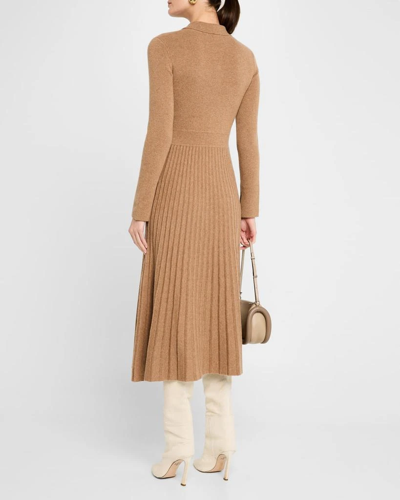 Elie Tahari The Penny Pleated Cashmere Midi Sweater Dress 3