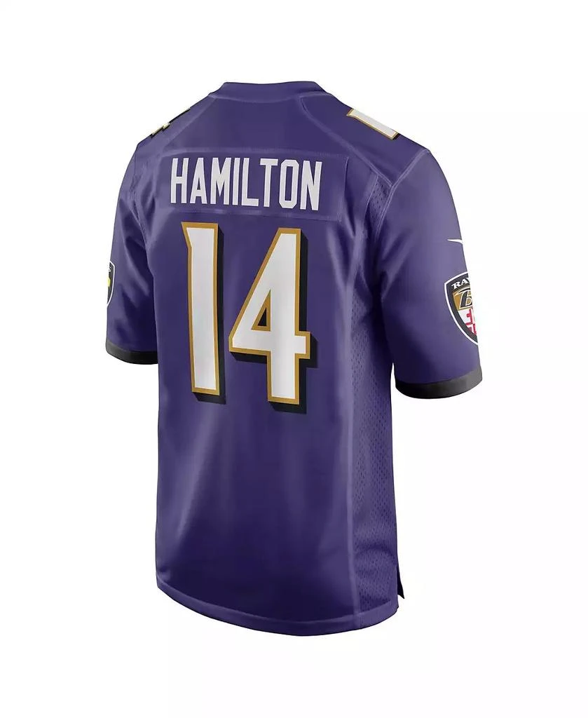 NIKE Men's Kyle Hamilton Purple Baltimore Ravens Player Game Jersey 3