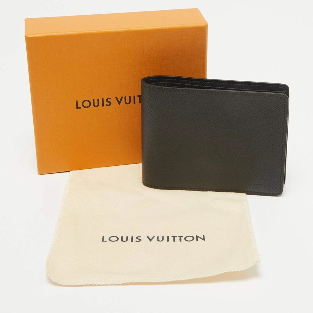 Louis Vuitton Louis Vuitton Black Taiga Leather Multiple Wallet 9