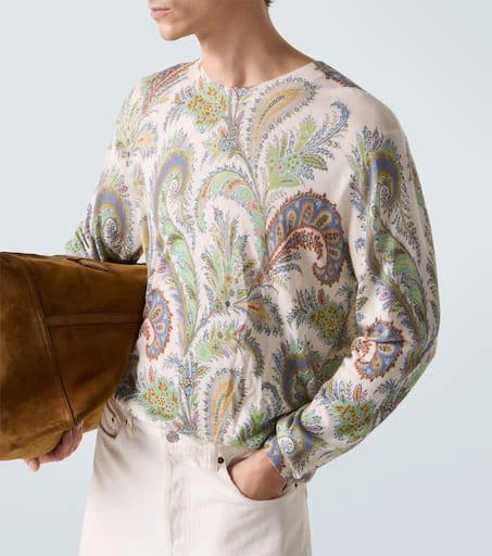 ETRO Paisley silk and cashmere sweater 5
