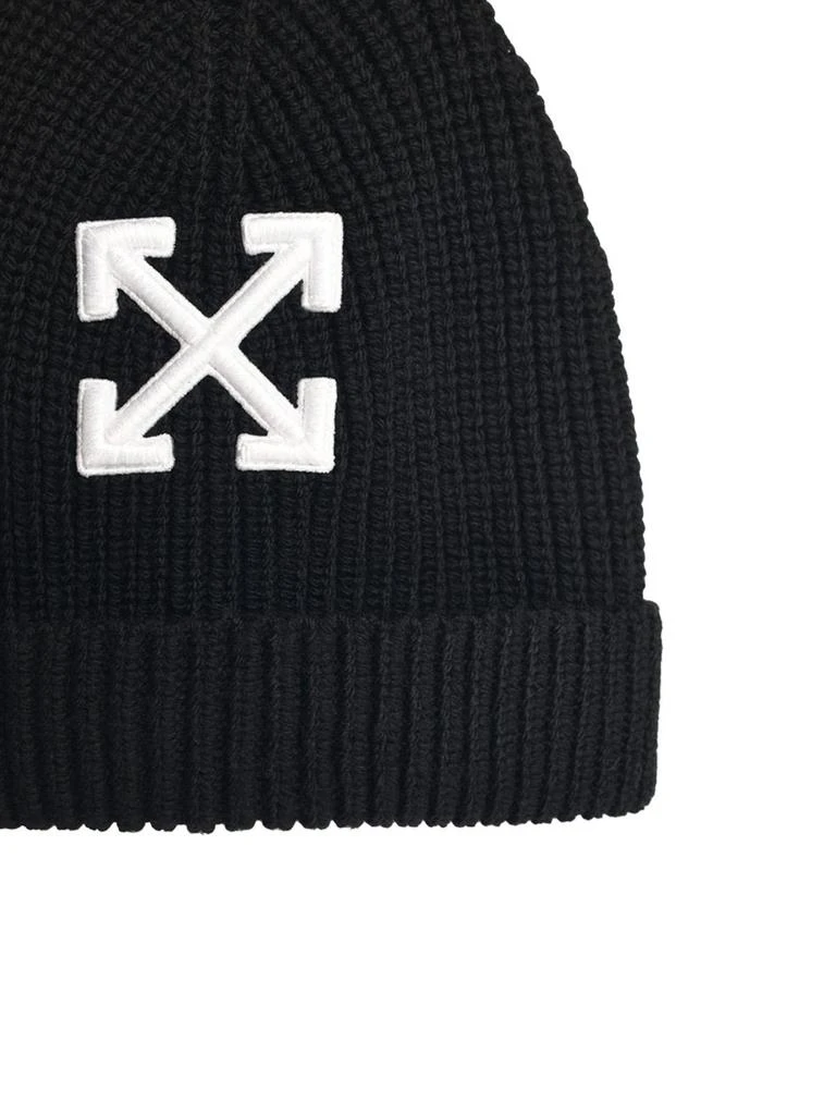 Off-White Off-White Arrows Logo Embroidered Beanie 3