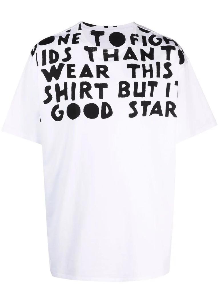 NA White printed T-shirt