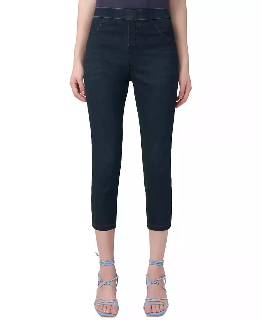 Hue Women's Mid-Rise Pull-On Denim Capri Leggings 10