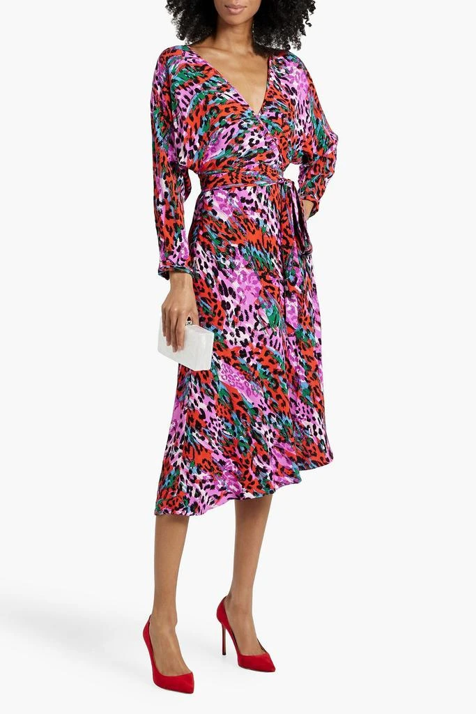 Diane von Furstenberg Eloise wrap-effect printed crepe midi dress 2