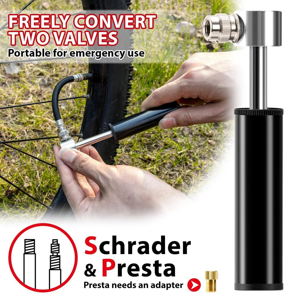 EMERK EMERK Bike Repair Tool Kit – Bicycle Multi-Tool Kit with Mini Pump, Ratchet Reversible Tool &10 Tool Bits, Tire Levers, and Portable Bag for Camping and Travel 5