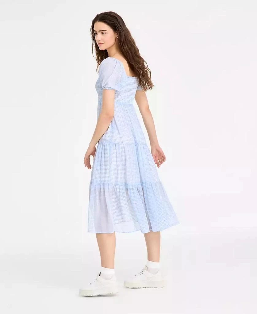 Celebrity Pink Juniors' Smocked Puff-Sleeve Midi Dress 5